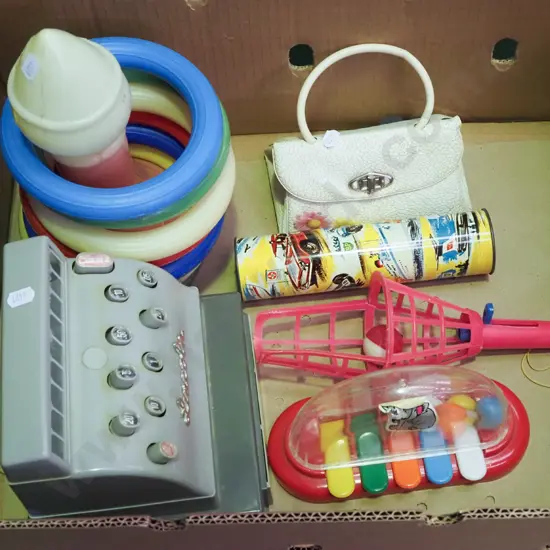 box of children's toys