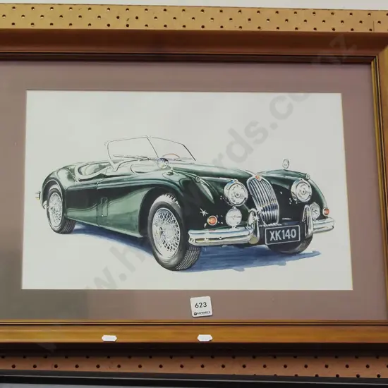 framed Jaguar print