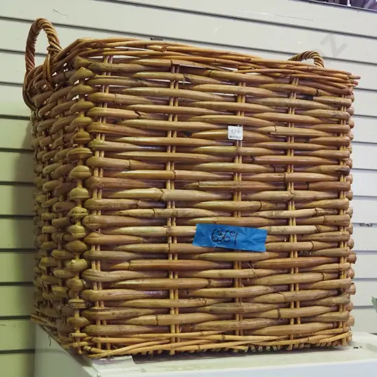 cane wood basket