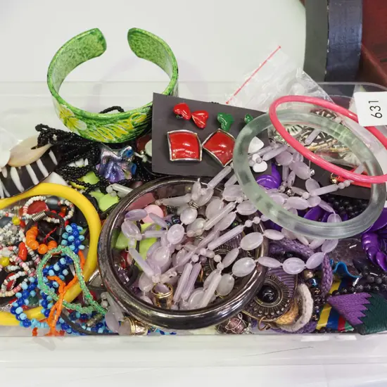 tray of costume jewellery