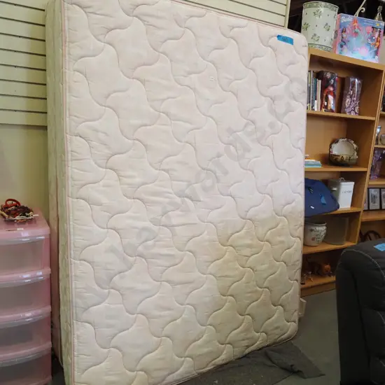 queen bed base, mattress