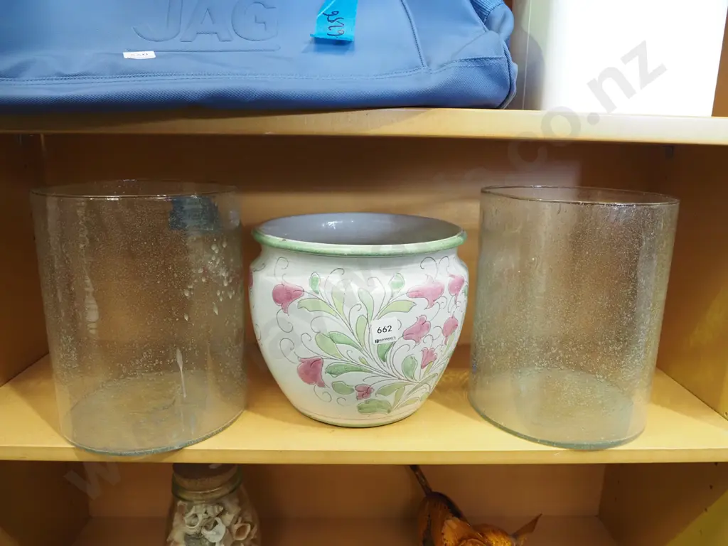 2x canisters, jardiniere Canister H250 Image 1++