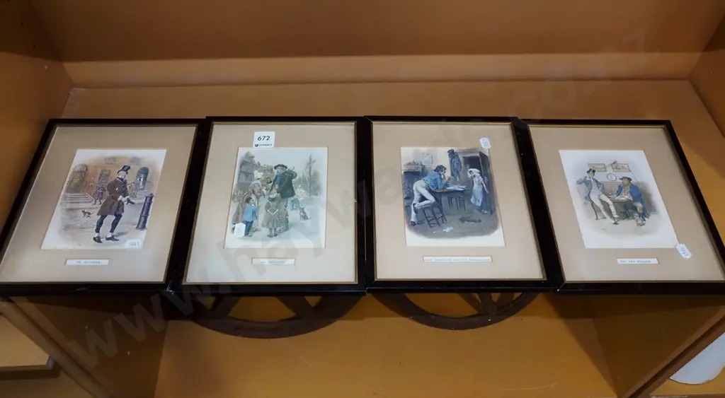 4x framed Dickens prints Image 1++