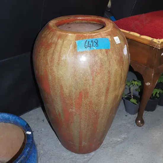 tall trickle glazed garden planter H620