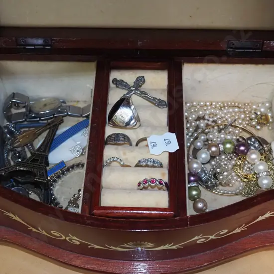 jewellery box and contents