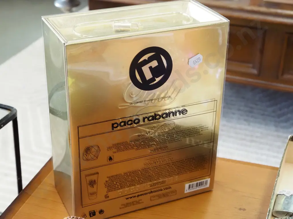 boxed Paco Rabanne eau de parfum 80ml, body lotion Image 1++