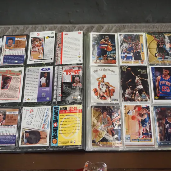 album of basketball cards