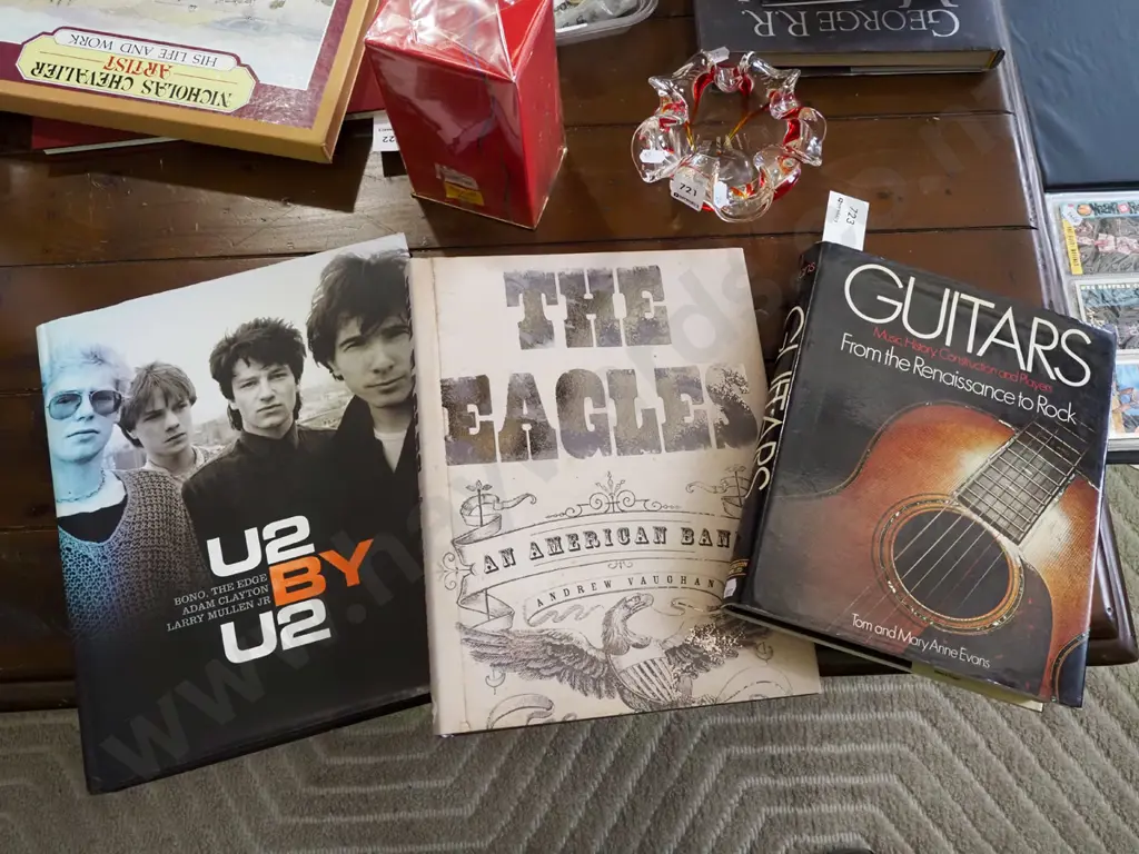 guitar book, U2 and Eagles books Image 1++