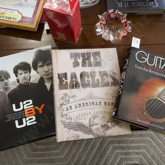 guitar book, U2 and Eagles books