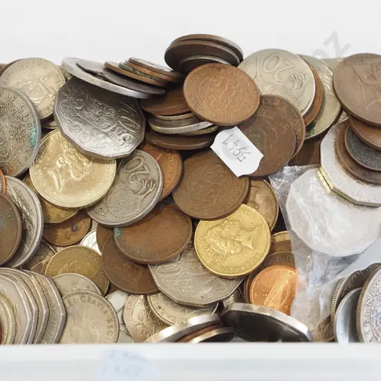 tub of coins