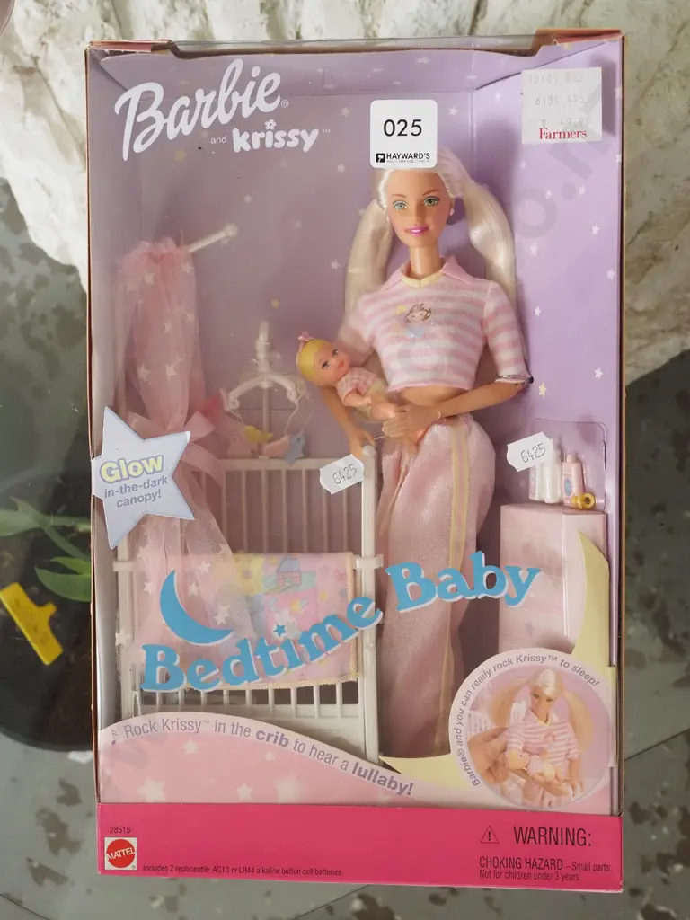 boxed as new Barbie and Krissy Bedtime Baby dolls Image 1++