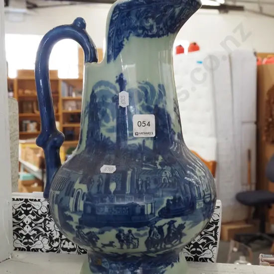 flow blue wash jug H340