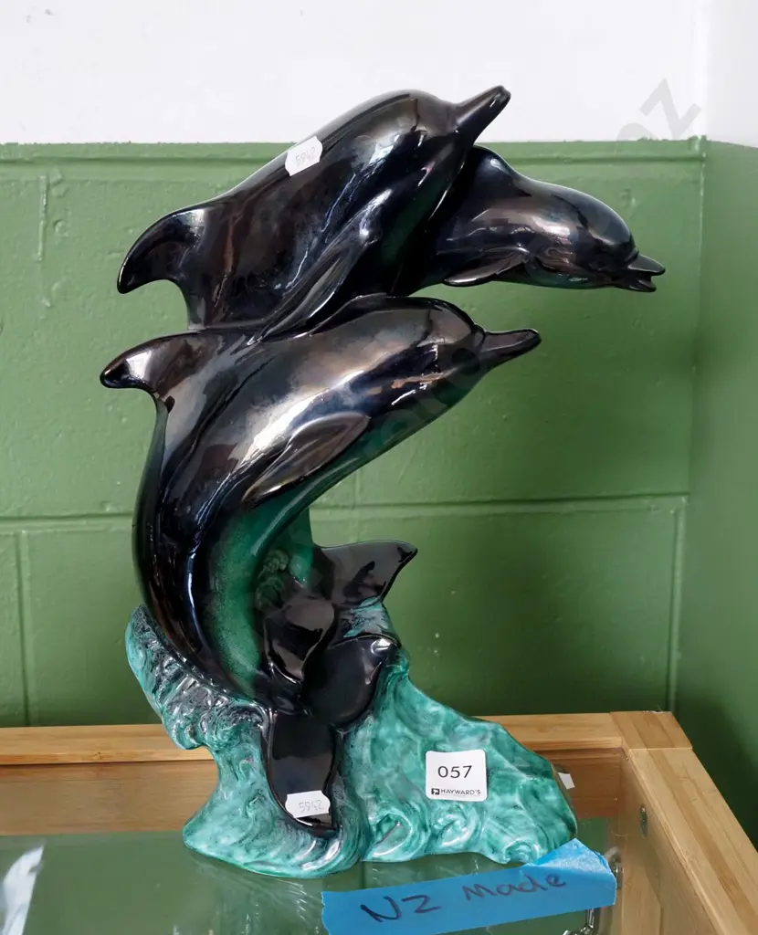 NZ made Blue Mountain style dolphin H310 Image 1++