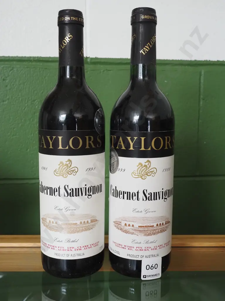 2x bottles of Taylors cabernet sauvignon 1998, 1999 Image 1++