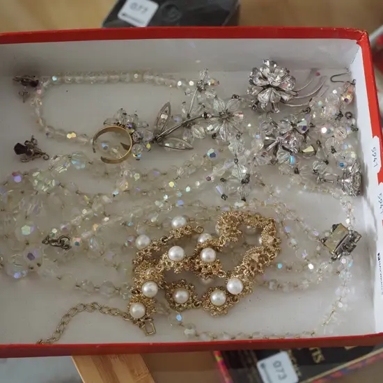 box of costume jewellery