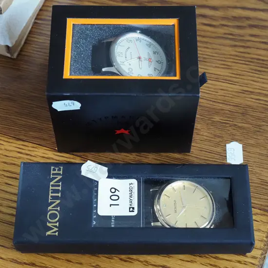 2x boxed wristwatches