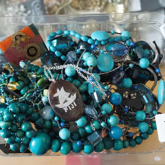 tray of costume jewellery