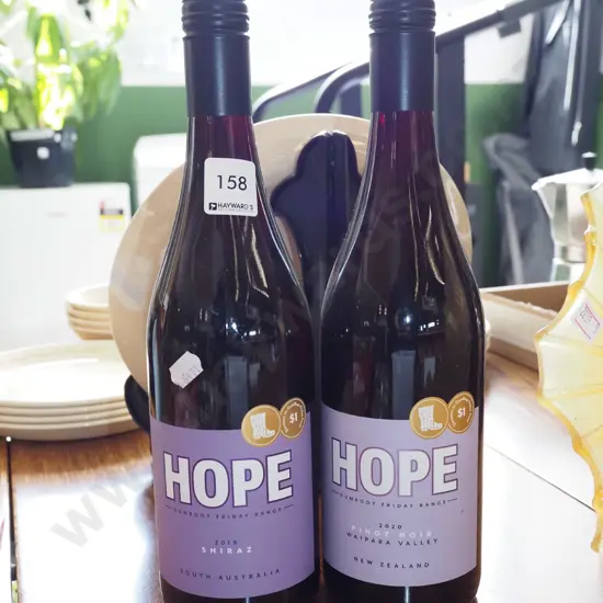 2x bottle of Gumboot Friday Hope wine - 2009 shiraz