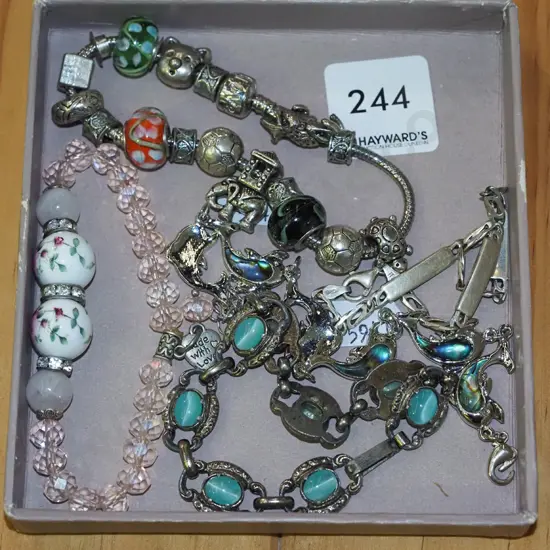 tray of costume jewellery