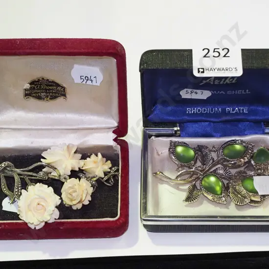 2x  brooch and earring sets