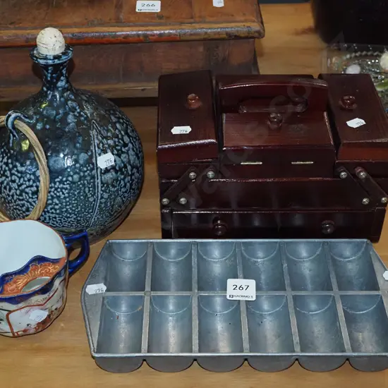 gem iron, pottered bottle, cup etc