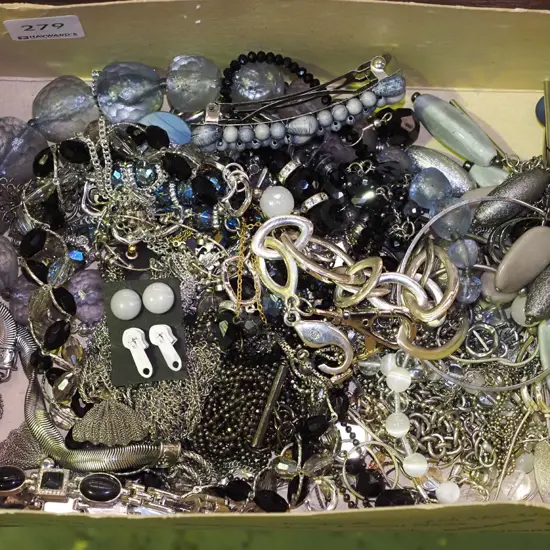 box of costume jewellery
