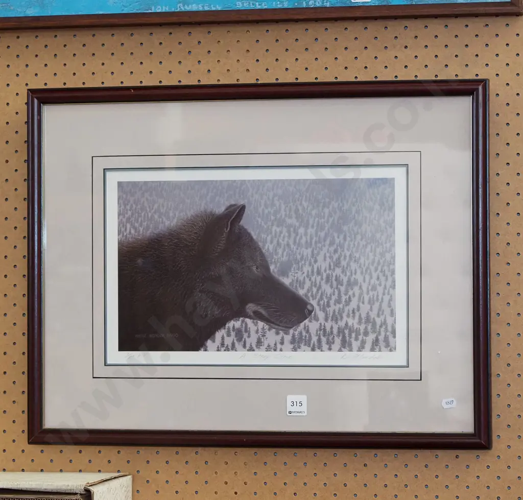 Wayne Mondock 1990- framed AP 7/29 - steep climb Image 1++