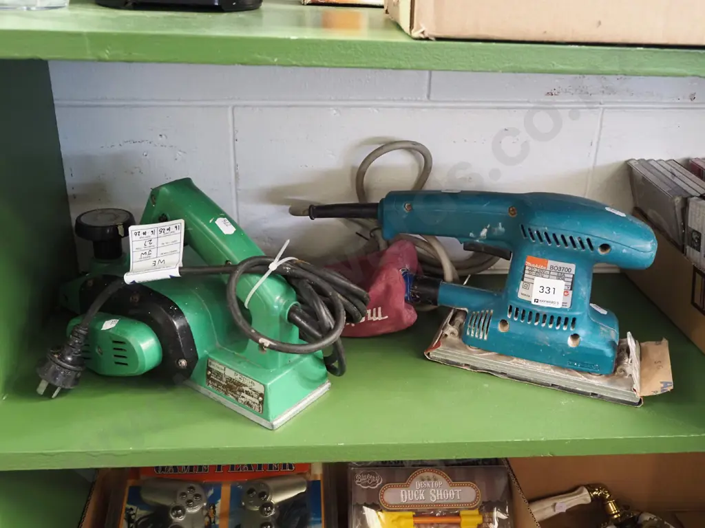 Makita orbital sander, Hitachi planer Image 1++