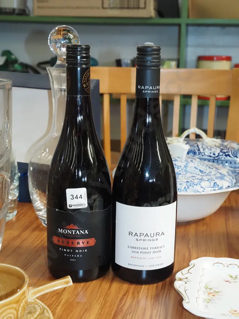 2x bottles of pinot noir - Montana Reserve 2021, Rapaura Springs 2016 Image 1++