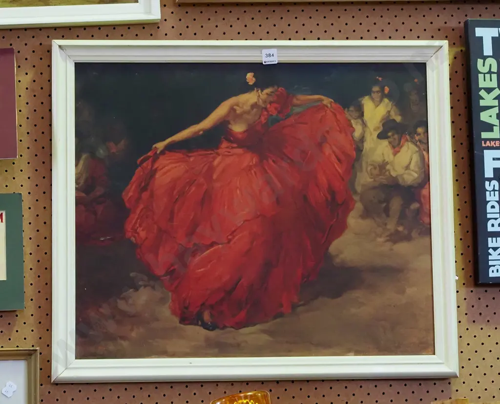 framed flamenco dancer print Image 1++