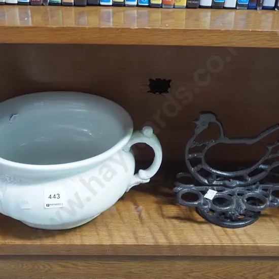 guzunder, cast iron poultry themed egg holder