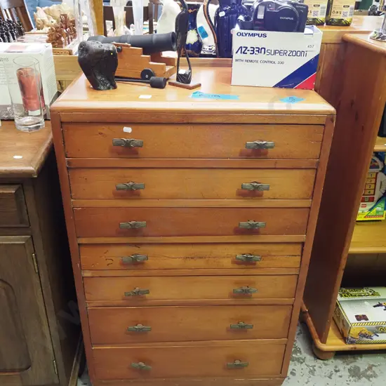 solid rimu chest - has signs of borer, damage