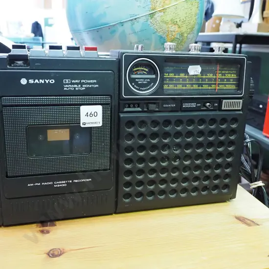 Sanyo portable radio cassette player