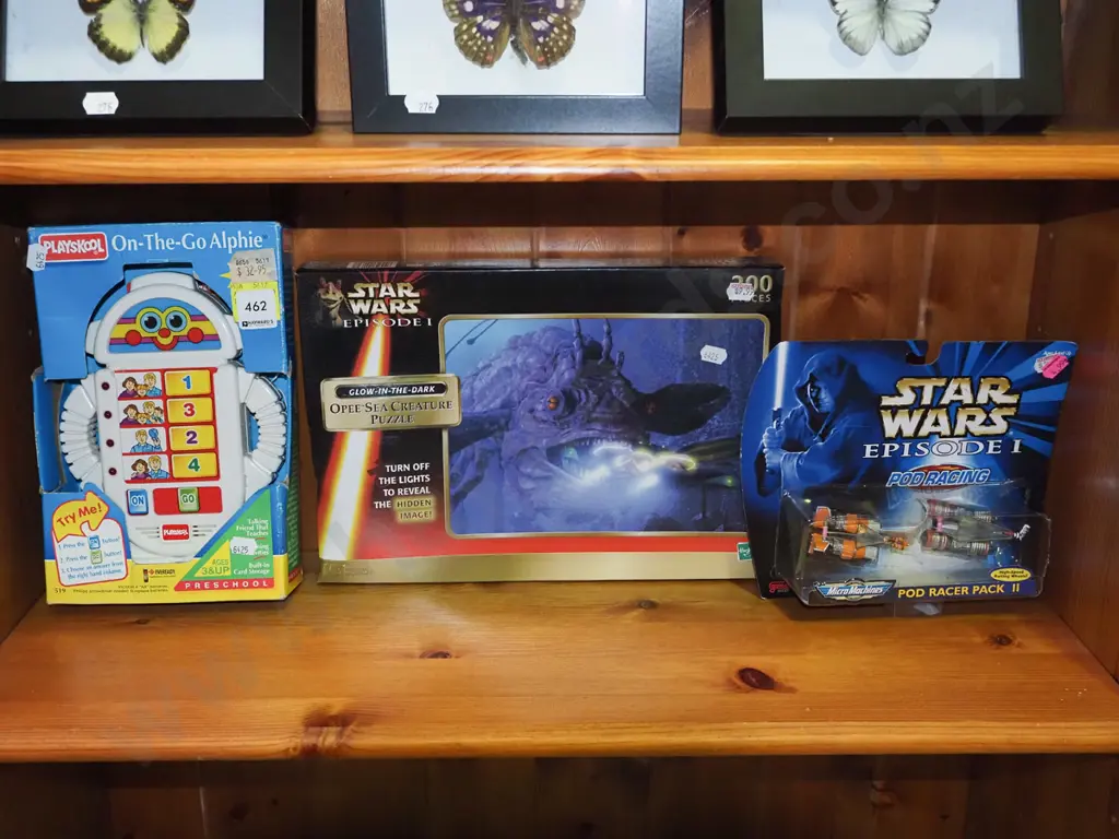 Star Wars Episode One pod racers and puzzle, Playskool On-the-go Alphie Image 1++