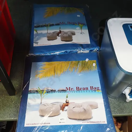 2x as new Mr Bean bean bags