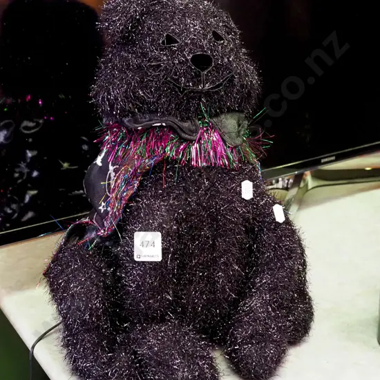 halloween ornament - illuminated black cat