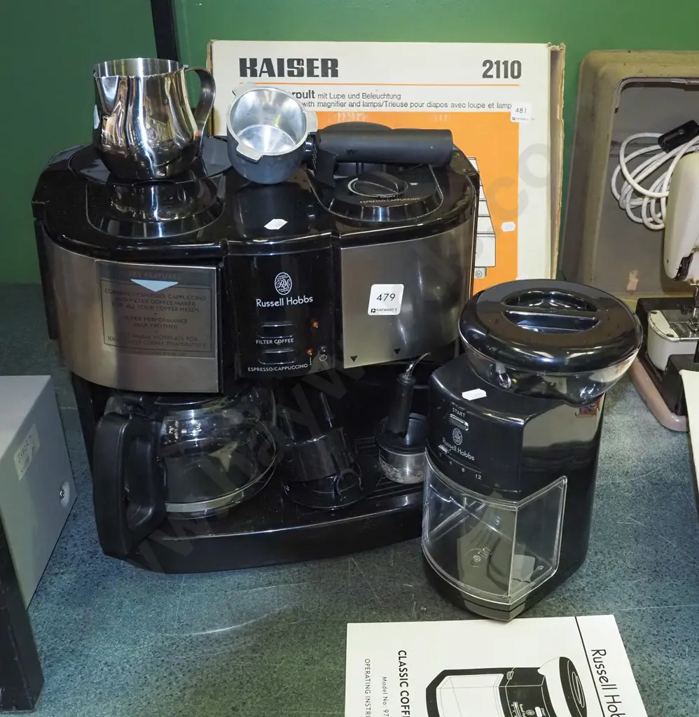 Russell Hobbs coffee station  for filter, espresso, capuccino and separate grinder Image 1++