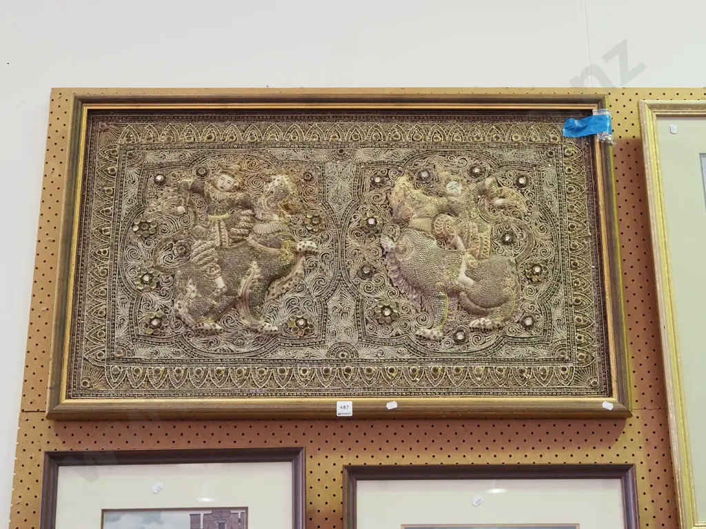 framed 3D needlework - missing beads Image 1++