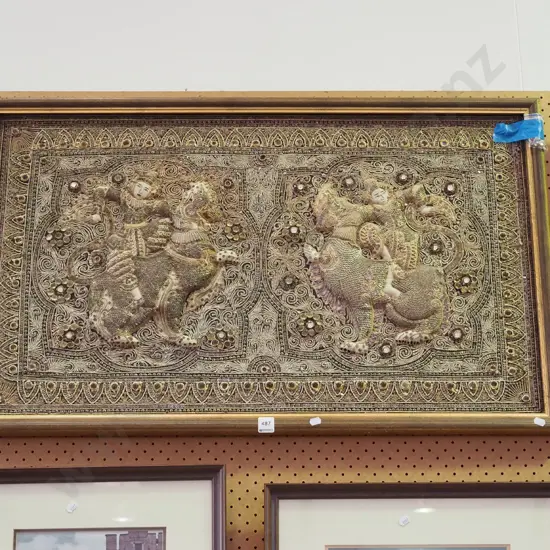 framed 3D needlework - missing beads