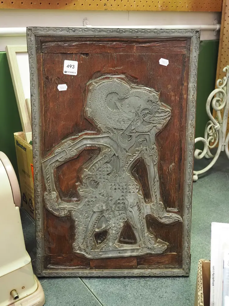 carved Indonesian  printing block Image 1++