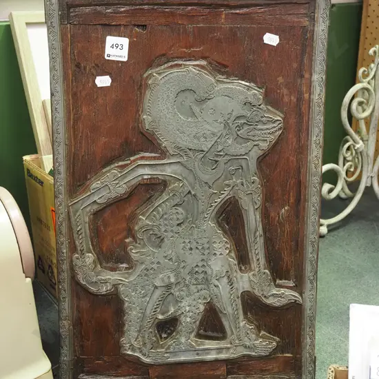 carved Indonesian  printing block