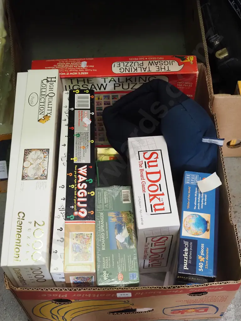 box of puzzles, neck rest Image 1++