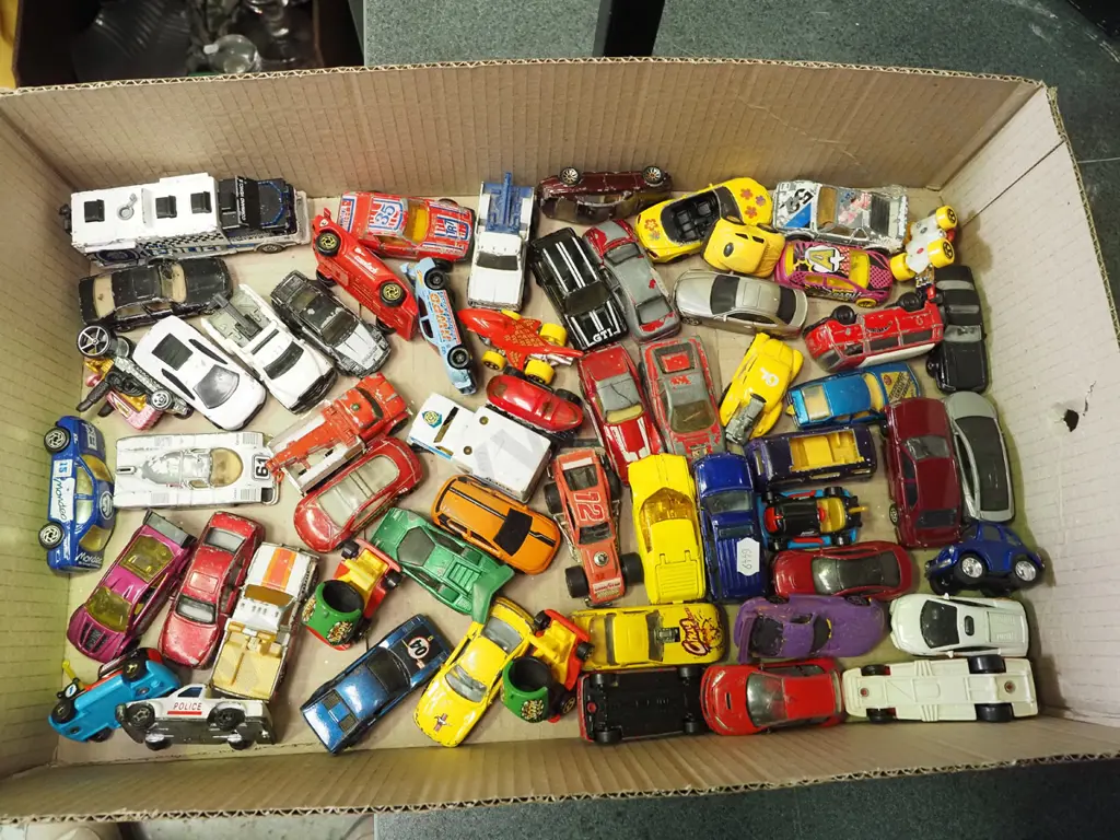 box of toy vehicles Image 1++