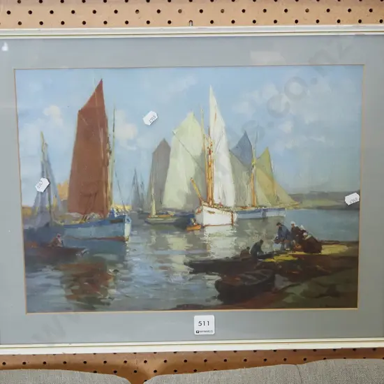 framed print - sail boats