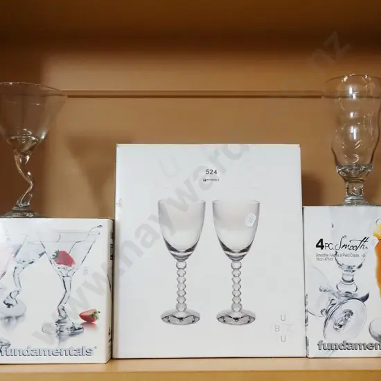 3x sets as new glassware