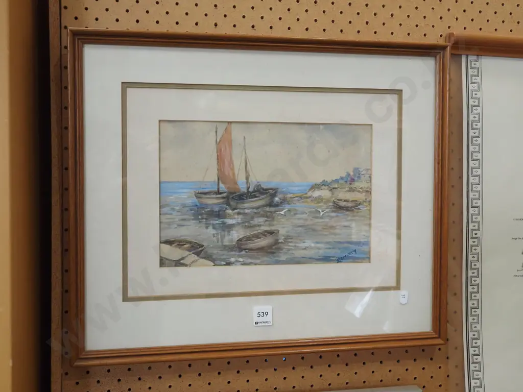 framed watercolour - foxing Image 1++