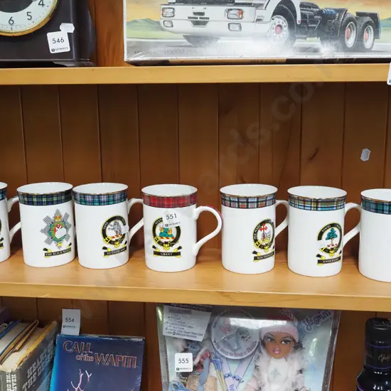 7x map of Scotland coffee mugs