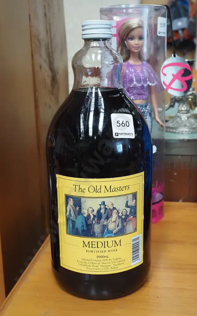 2L bottle of Old Masters fortified wine Image 1++