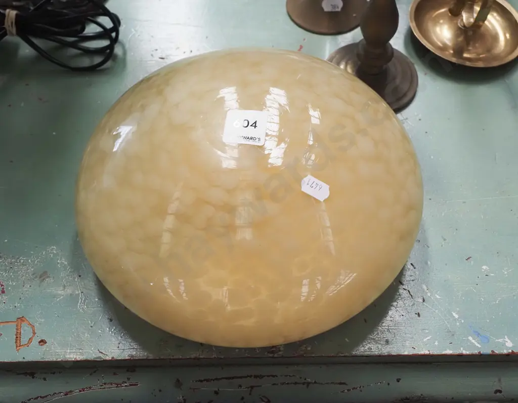 deco mottled glass light fitting Image 1++