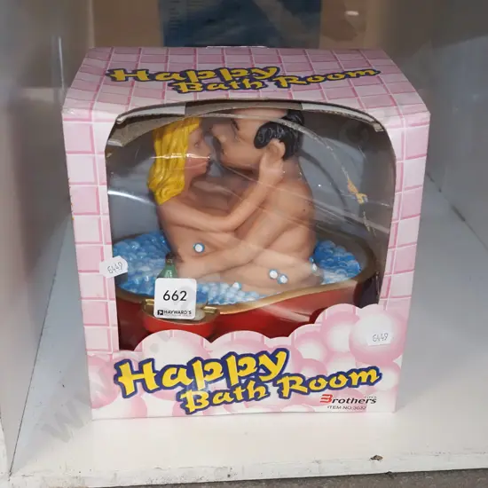 Happy Bathroom Novelty toy - damage to box